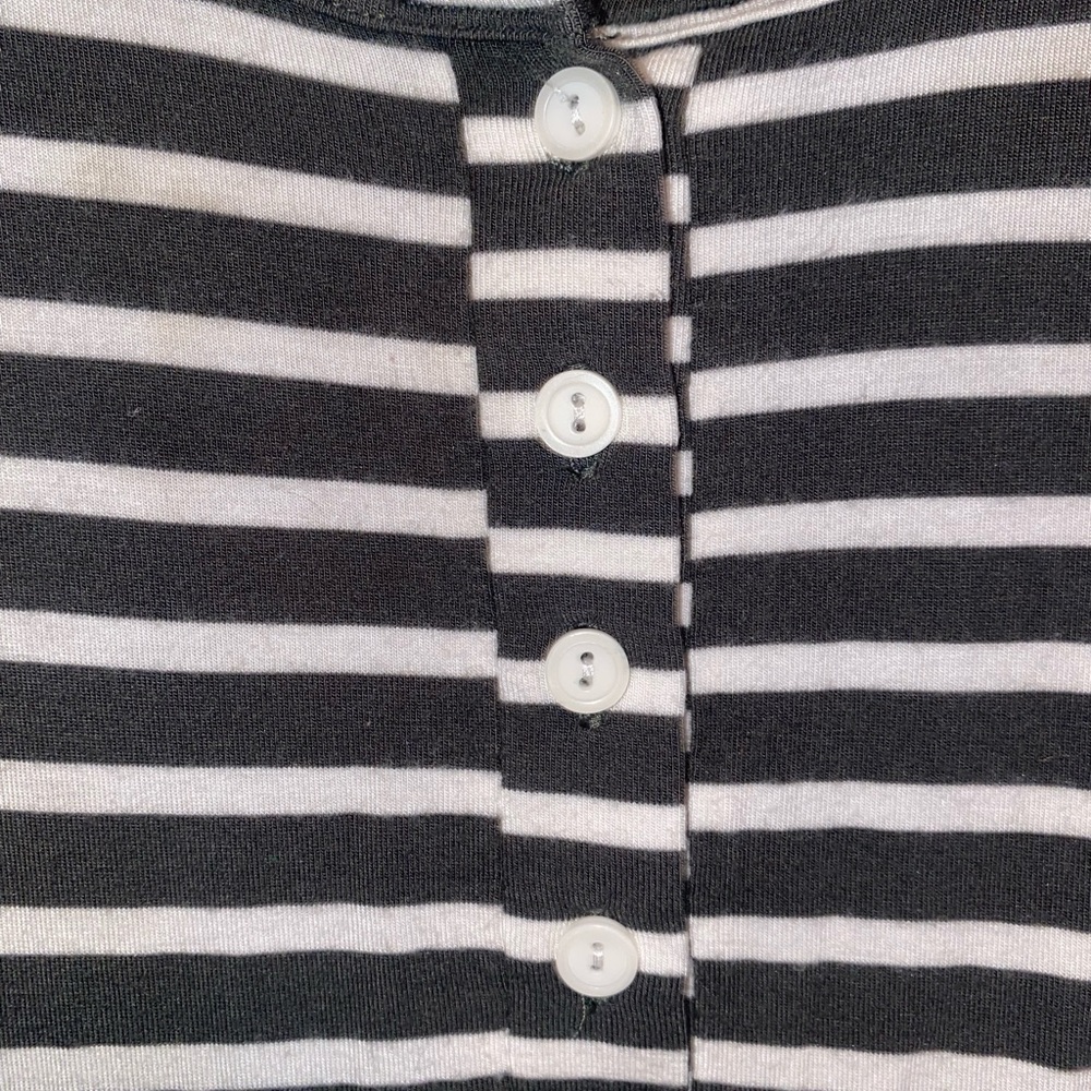 Heart & hips small striped Macy stretch tank green white dress - Picture 3 of 12